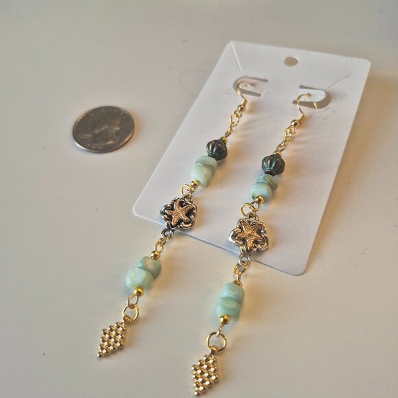 Mermaids Chest Dangle Earrings - Picture 3 of 6